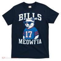Cat Lovers Bills Meowfia Funny Football T-Shirt thumb 0