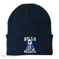 Cat Lovers Bills Meowfia Funny Football Beanie thumb 0