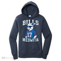 Cat Lovers Bills Meowfia Funny Football Women's Hoodie thumb 0