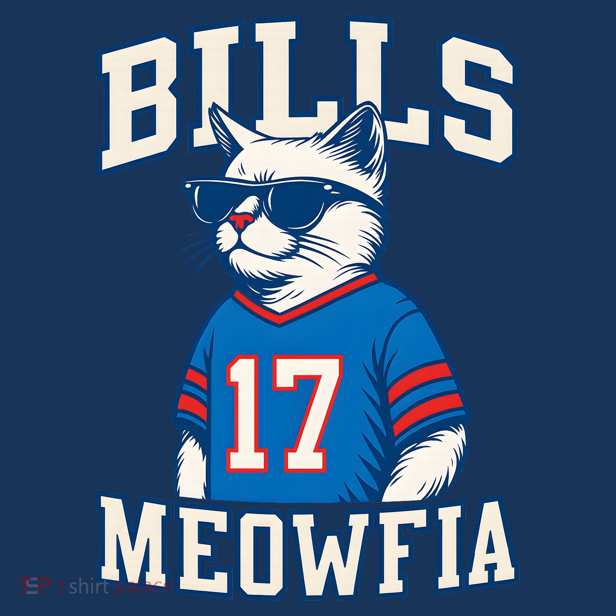 Cat Lovers Bills Meowfia Funny Football Women's Hoodie