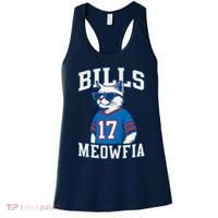 Cat Lovers Bills Meowfia Funny Football Women's Tank Top thumb 0