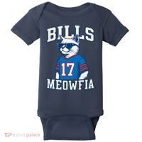Cat Lovers Bills Meowfia Funny Football Baby Bodysuit thumb 0