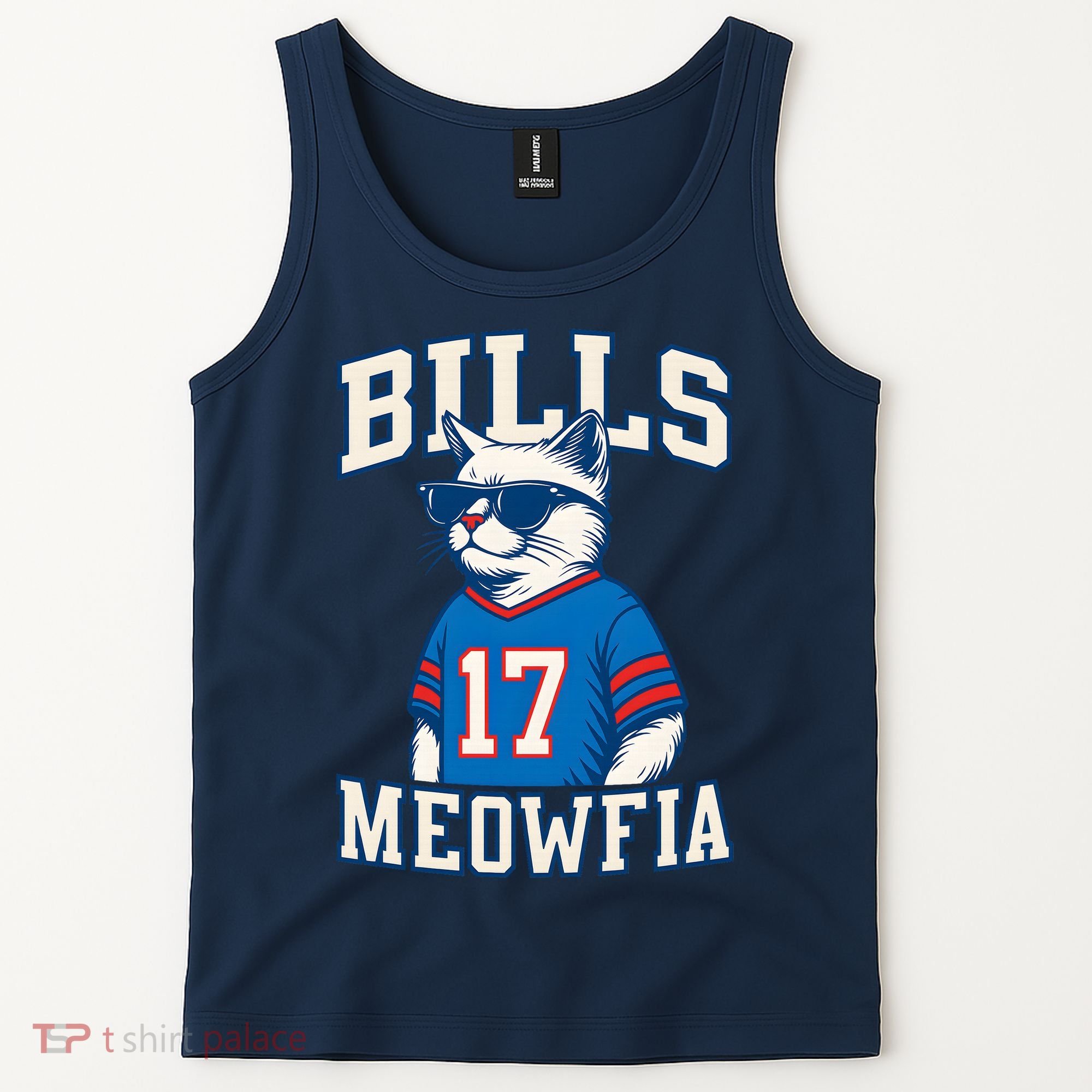 Cat Lovers Bills Meowfia Funny Football Tank Top