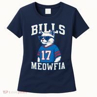 Cat Lovers Bills Meowfia Funny Football Women's T-Shirt thumb 0