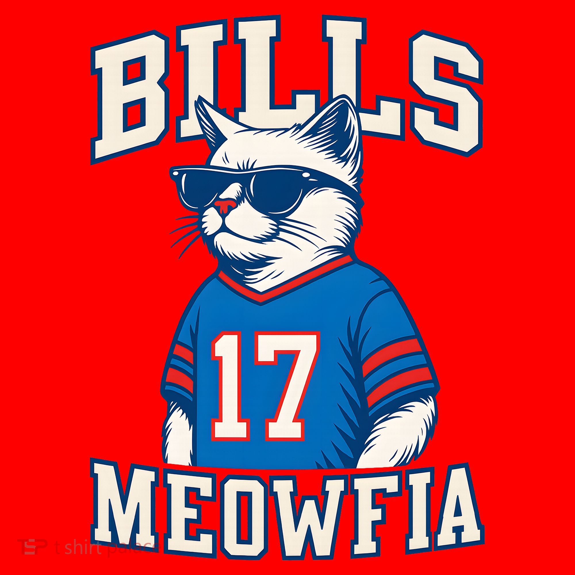 Cat Lovers Bills Meowfia Funny Football Santa Hat