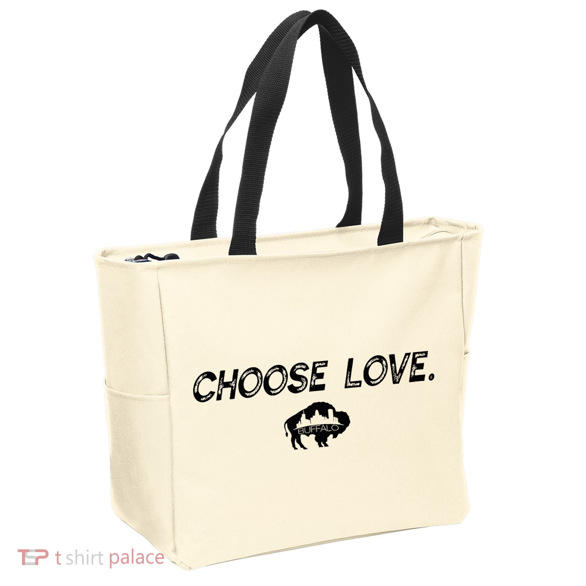 Choose Love Buffalo Stop Hate End Racism Choose Love Buffalo Tote Bag