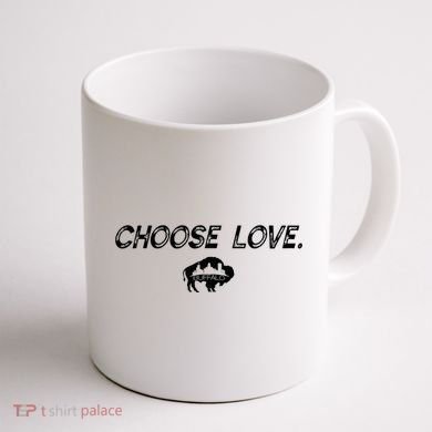Choose Love Buffalo Stop Hate End Racism Choose Love Buffalo Coffee Mug back