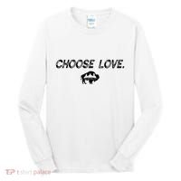 Choose Love Buffalo Stop Hate End Racism Choose Love Buffalo Tall Long Sleeve Shirt thumb 0