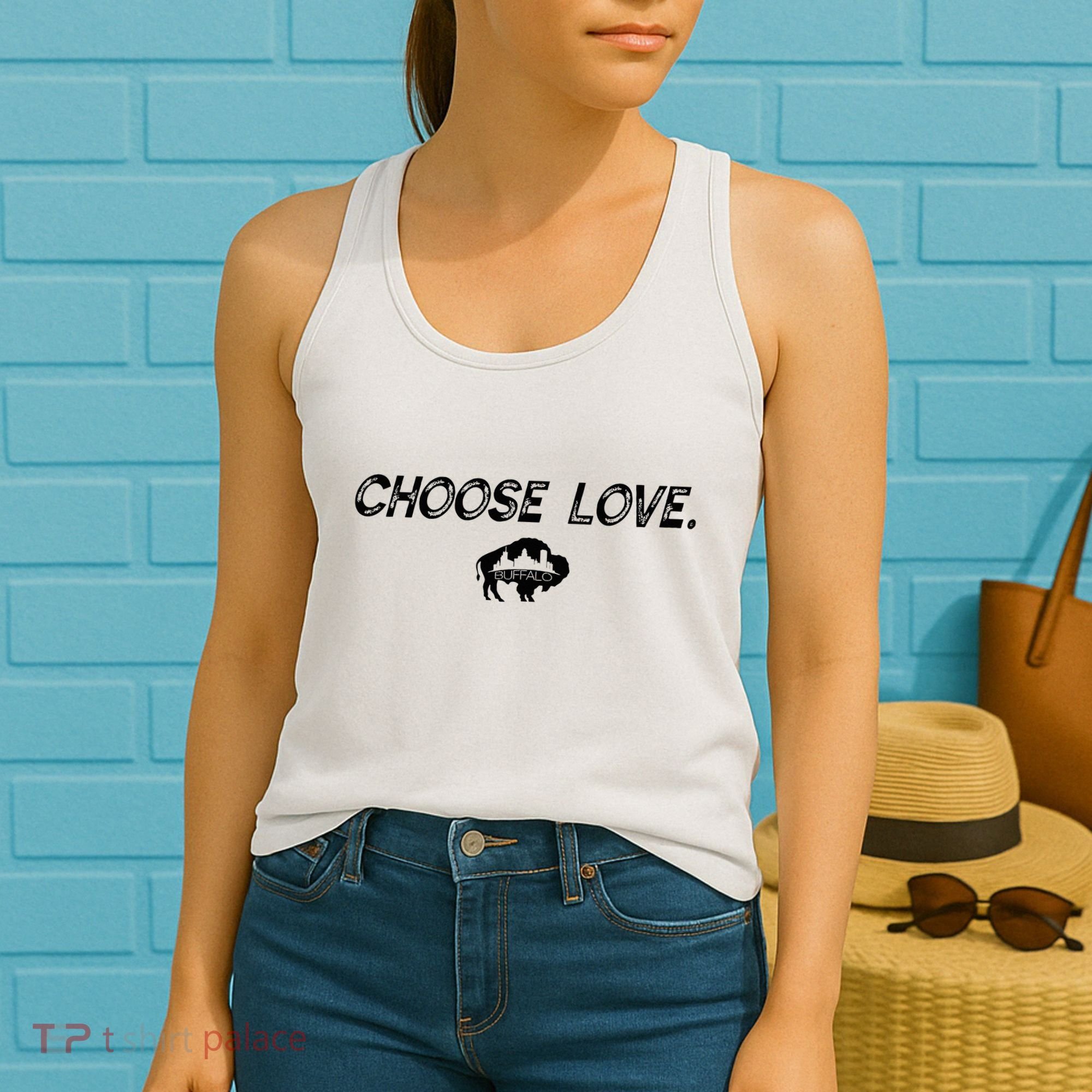 Choose Love Buffalo Stop Hate End Racism Choose Love Buffalo Women's Tank Top