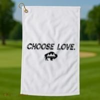 Choose Love Buffalo Stop Hate End Racism Choose Love Buffalo Golf Towel thumb 1