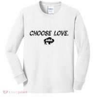 Choose Love Buffalo Stop Hate End Racism Choose Love Buffalo Kids Long Sleeve Shirt thumb 0