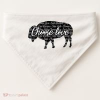 Choose Love Buffalo USA-Made Doggie Bandana thumb 0