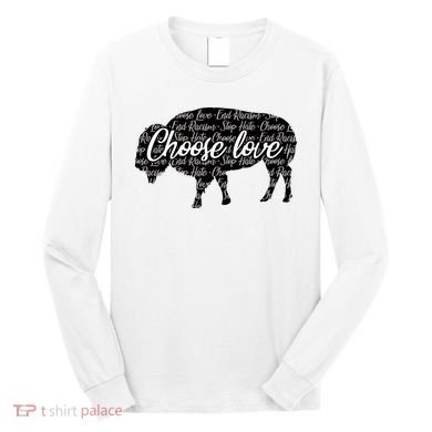 Choose Love Buffalo Long Sleeve Shirt
