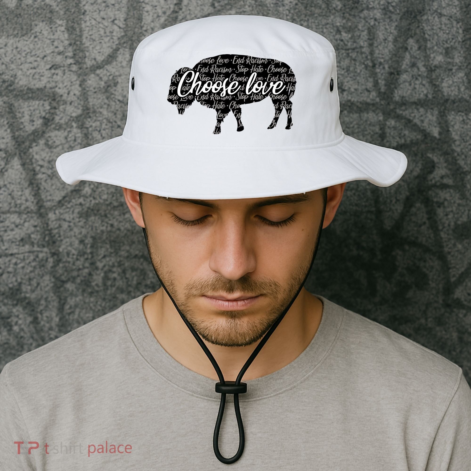 Choose Love Buffalo Bucket Hat