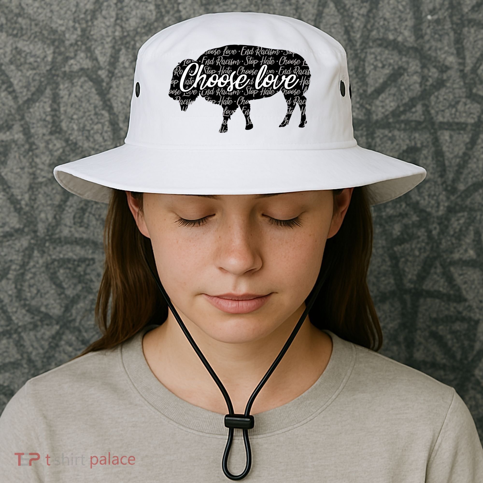Choose Love Buffalo Bucket Hat