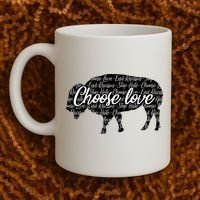Choose Love Buffalo Coffee Mug thumb 2