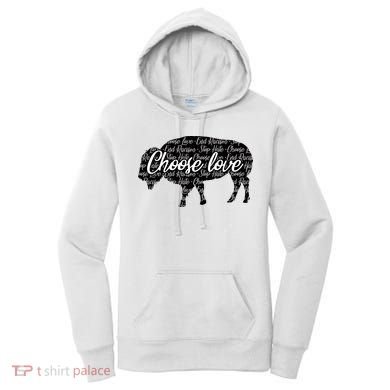 Choose Love Buffalo Women's Hoodie