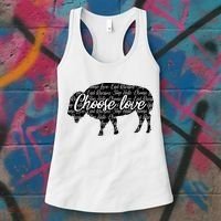 Choose Love Buffalo Women's Tank Top thumb 3