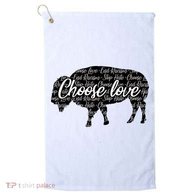 Choose Love Buffalo Golf Towel