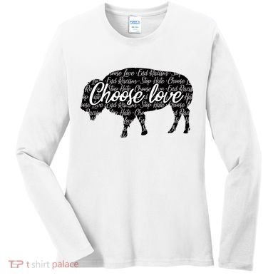 Choose Love Buffalo Women's Long Sleeve Shirt