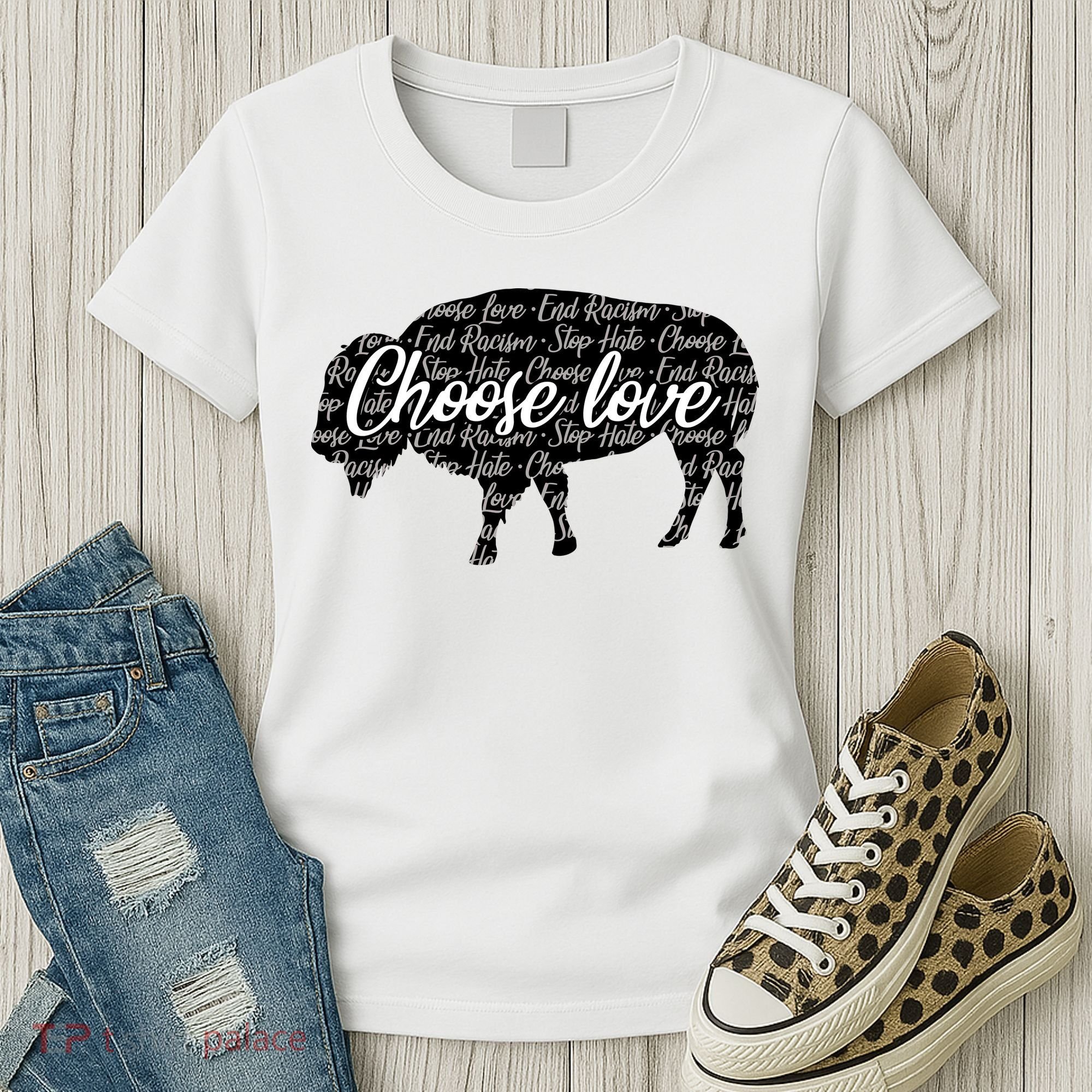 Choose Love Buffalo Women's T-Shirt