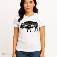 Choose Love Buffalo Women's T-Shirt thumb 4