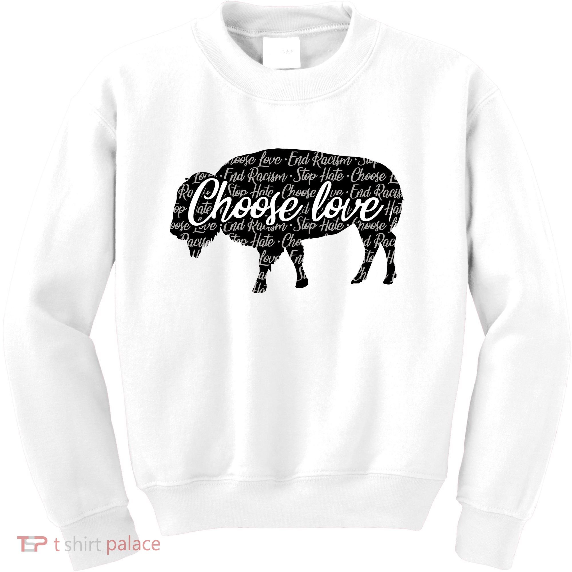 Choose Love Buffalo Kids Sweatshirt