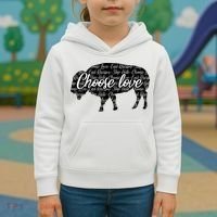 Choose Love Buffalo Kids Hoodie thumb 3