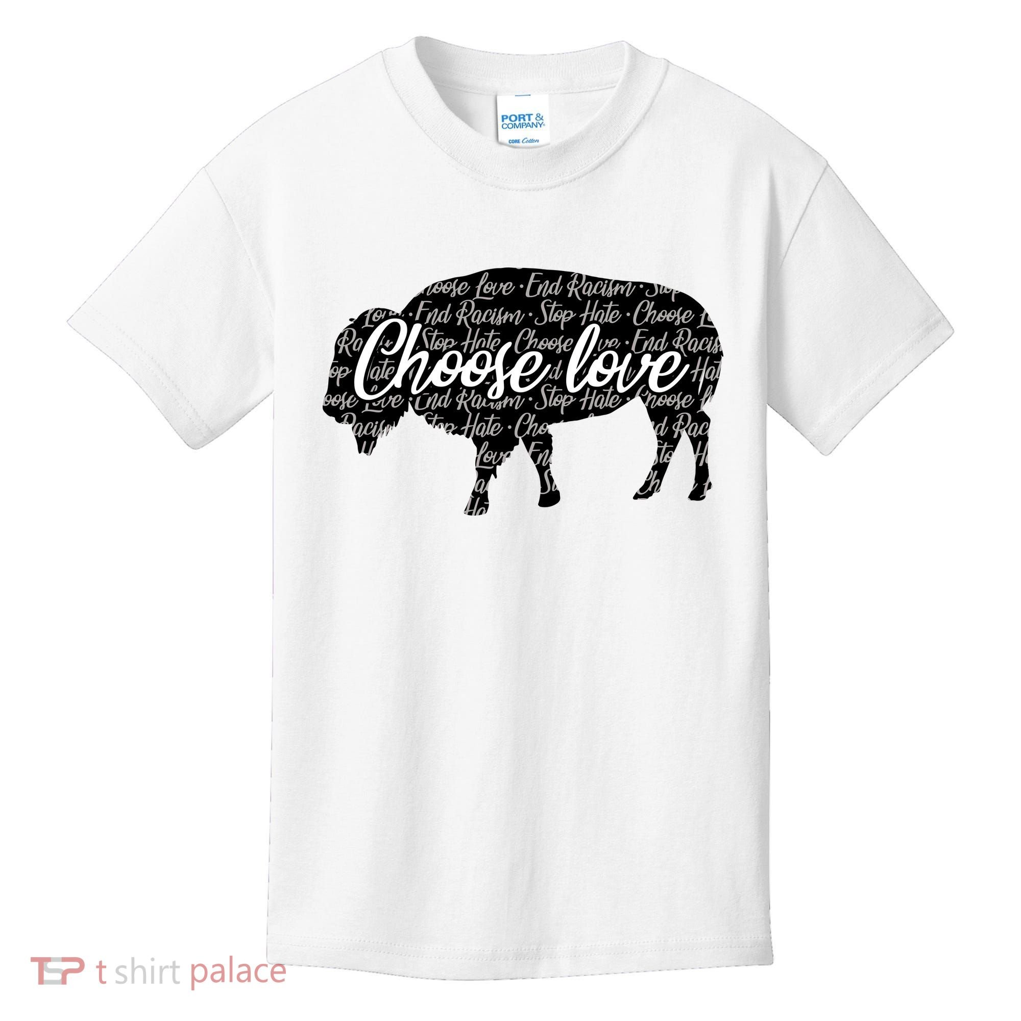 Choose Love Buffalo Kids T-Shirt