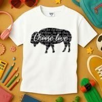 Choose Love Buffalo Kids T-Shirt thumb 3