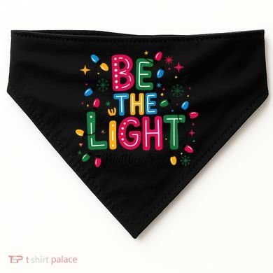 Christmas Light Be The Light Matthew Christian USA-Made Doggie Bandana