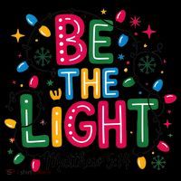 Christmas Light Be The Light Matthew Christian Hoodie thumb 7