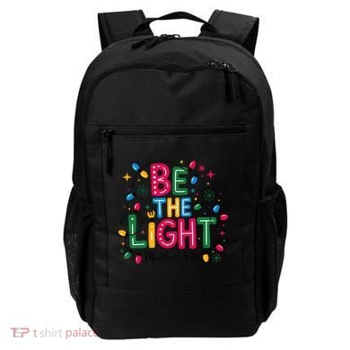 Christmas Light Be The Light Matthew Christian Backpack