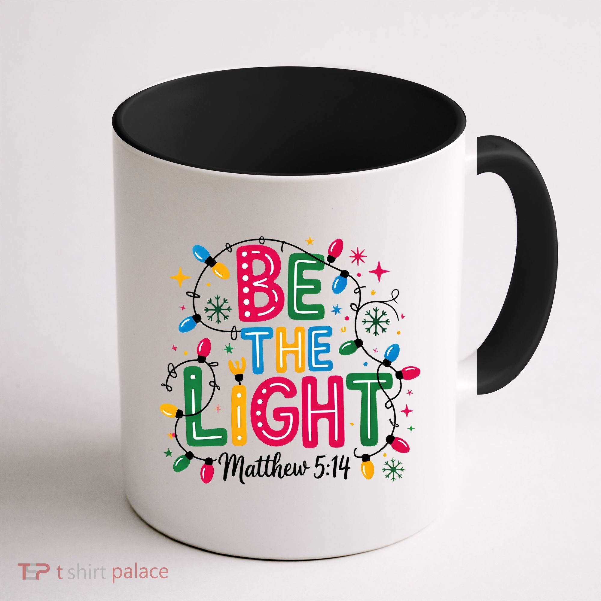 Christmas Light Be The Light Matthew Christian Coffee Mug
