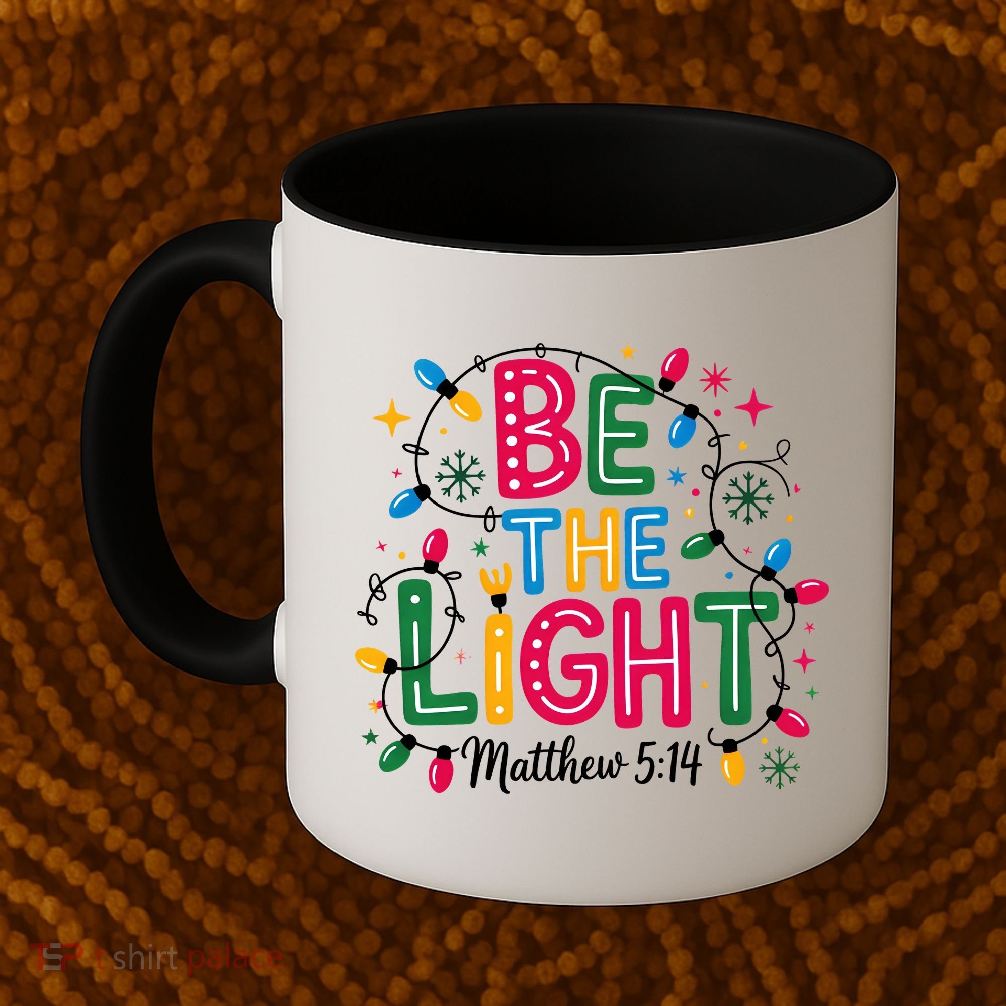 Christmas Light Be The Light Matthew Christian Coffee Mug