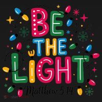 Christmas Light Be The Light Matthew Christian Pajama Set thumb 2