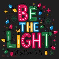 Christmas Light Be The Light Matthew Christian Hat thumb 2