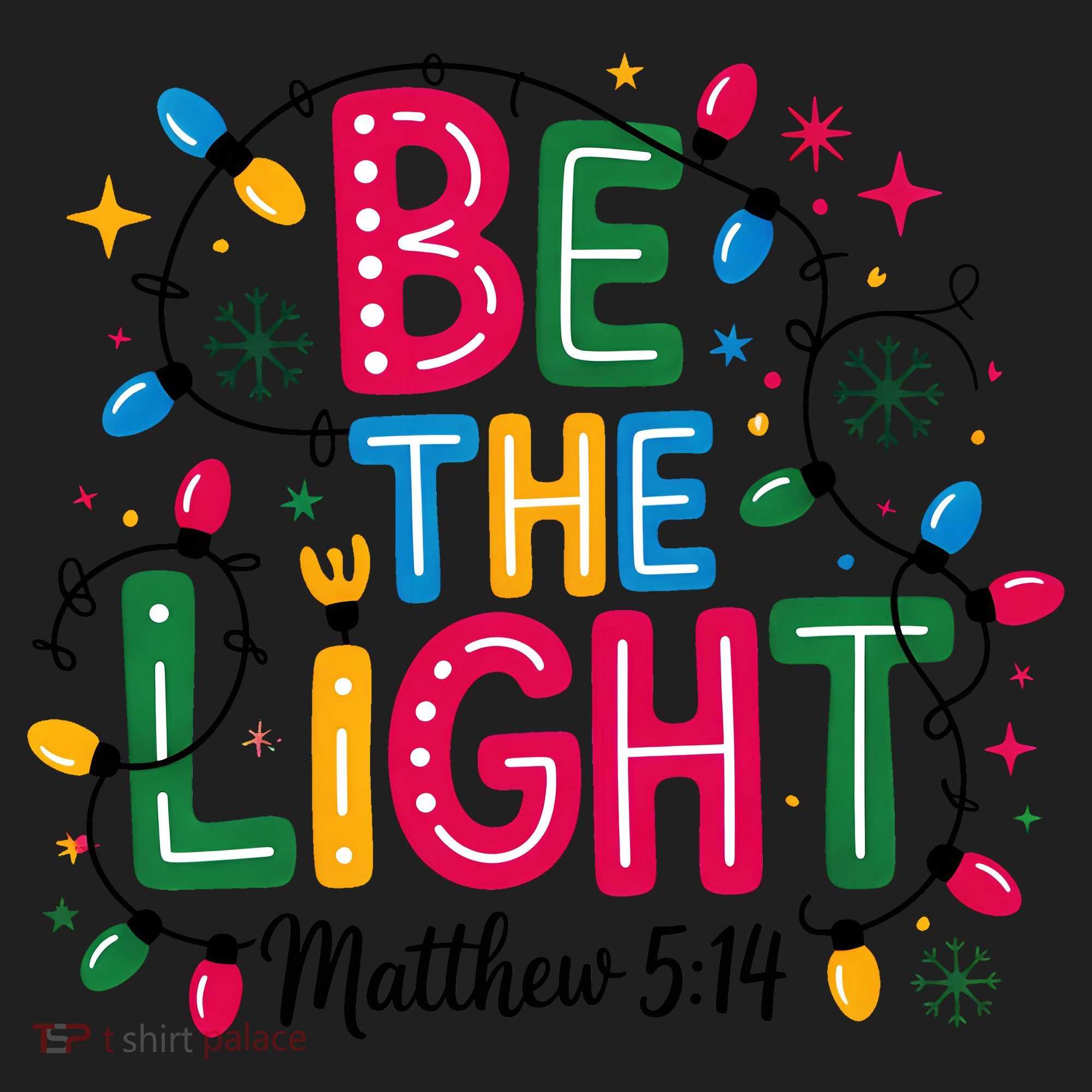 Christmas Light Be The Light Matthew Christian Hat