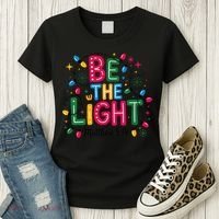 Christmas Light Be The Light Matthew Christian Women's T-Shirt thumb 3