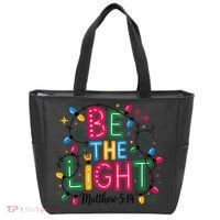 Christmas Light Be The Light Matthew Christian Tote Bag thumb 0