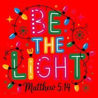 Christmas Light Be The Light Matthew Christian Santa Hat thumb 1