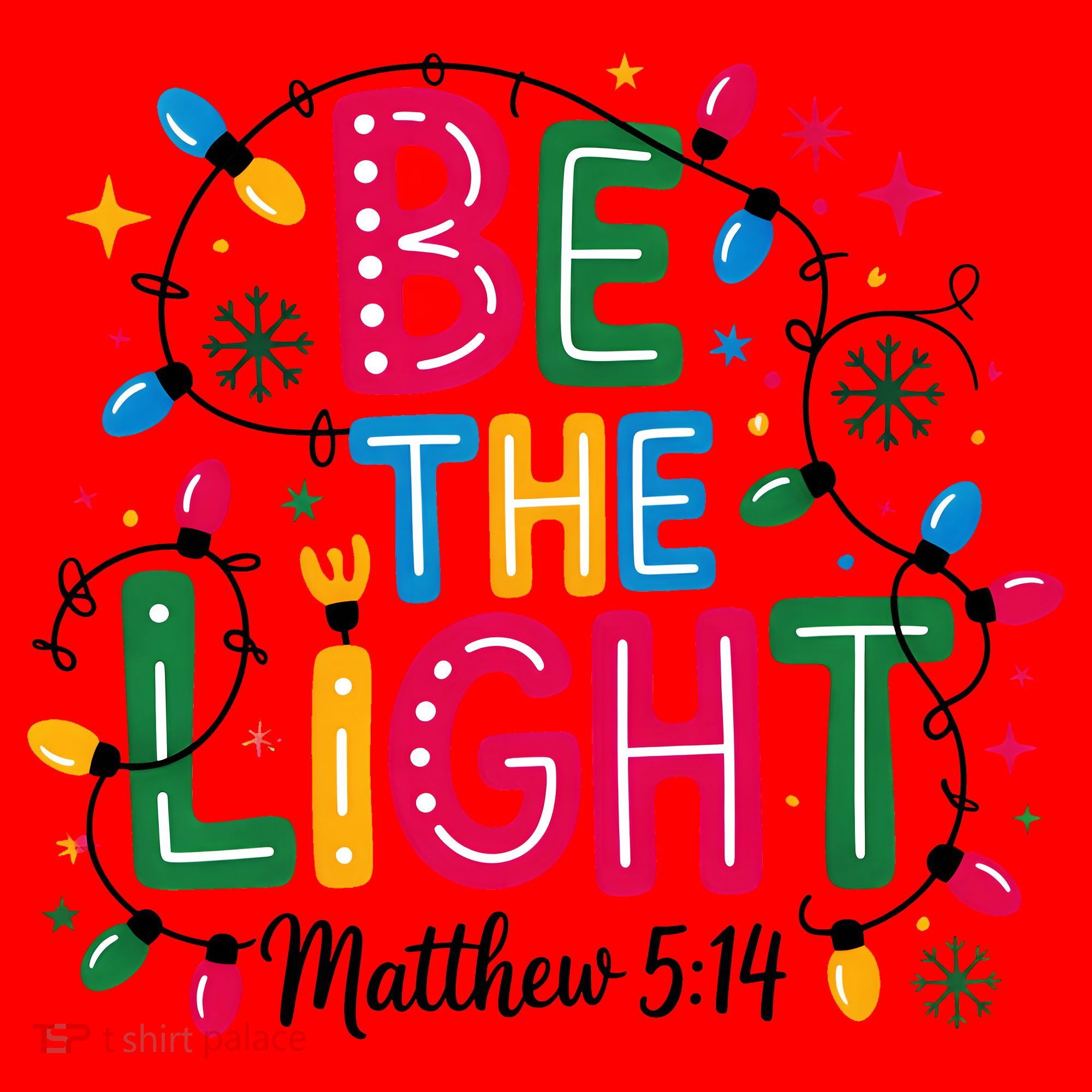 Christmas Light Be The Light Matthew Christian Santa Hat