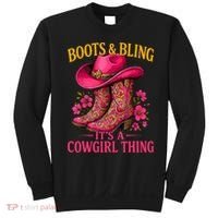 Cowgirl Lover Boots And Bling Its A Cowgirl Thing Country  Sweatshirt thumb 0