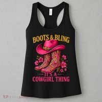 Cowgirl Lover Boots And Bling Its A Cowgirl Thing Country  Women's Tank Top thumb 3