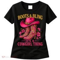 Cowgirl Lover Boots And Bling Its A Cowgirl Thing Country  Women's T-Shirt thumb 0