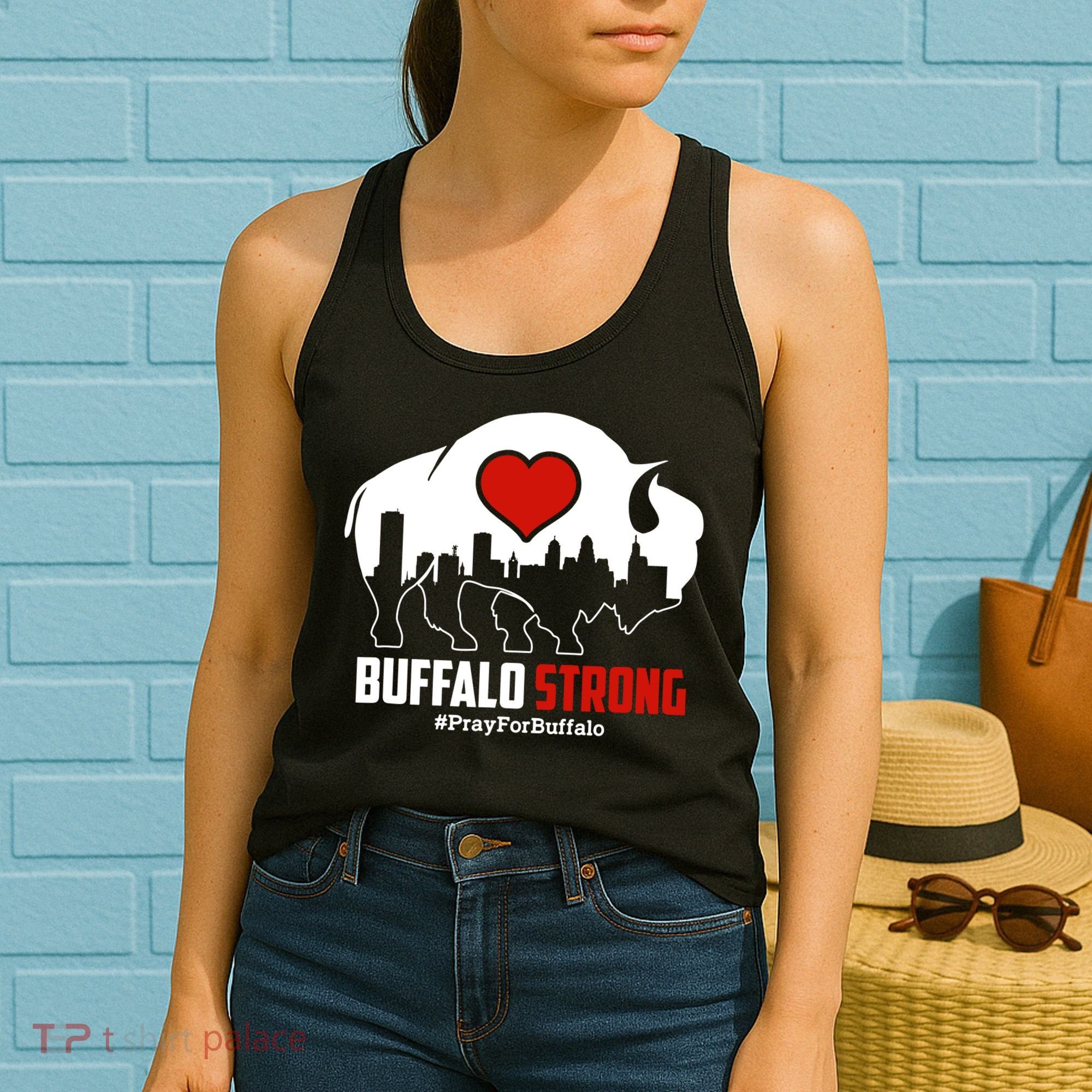 Choose Love Buffalo Strong Pray For Buffalo Women's Tank Top