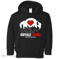 Choose Love Buffalo Strong Pray For Buffalo Toddler Hoodie thumb 0