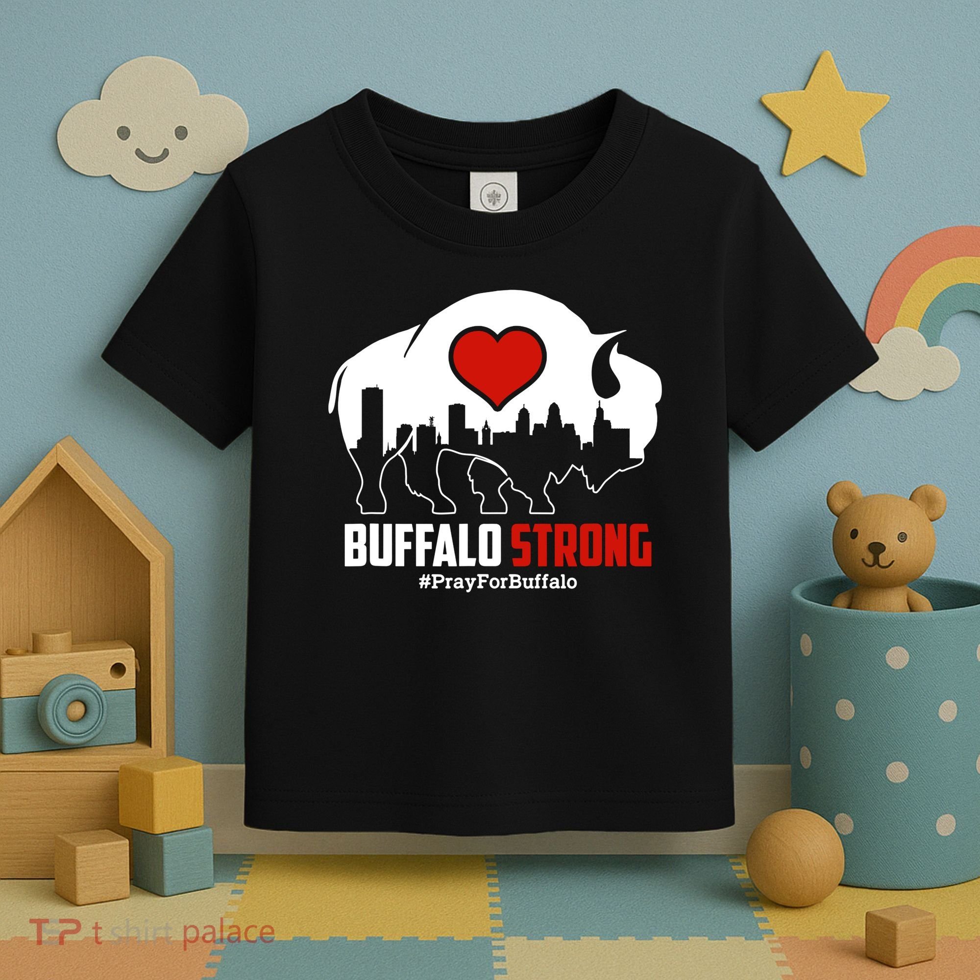 Choose Love Buffalo Strong Pray For Buffalo Toddler T-Shirt