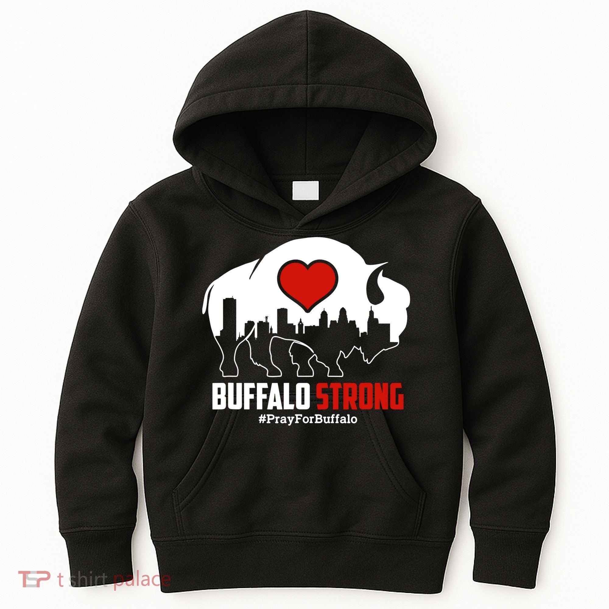 Choose Love Buffalo Strong Pray For Buffalo Kids Hoodie