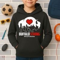 Choose Love Buffalo Strong Pray For Buffalo Kids Hoodie thumb 2